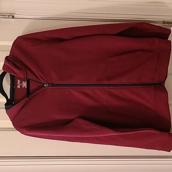 TEK GEAR BOYS ZIPPERED BURGUNDY HOODIE SIZE XL - Picture 2 of 9